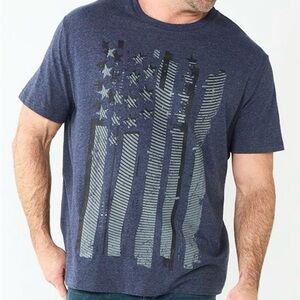Men's Navy Flag Graphic Tee